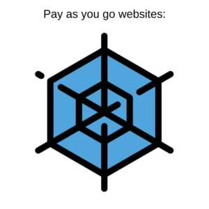 Pay as you go websites for startup support.